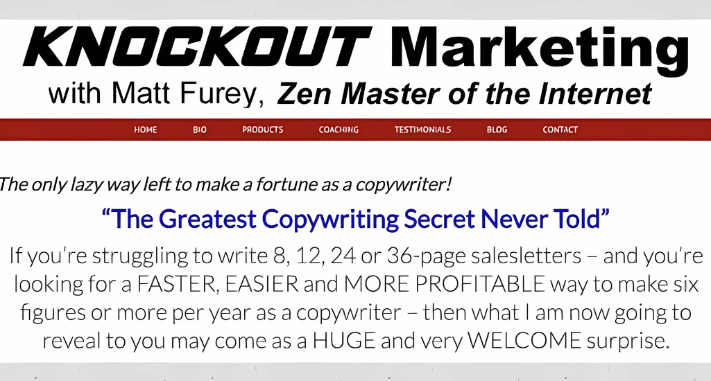 Matt Furey – The Original Matt Furey Email Copywriting Seminar Free Download