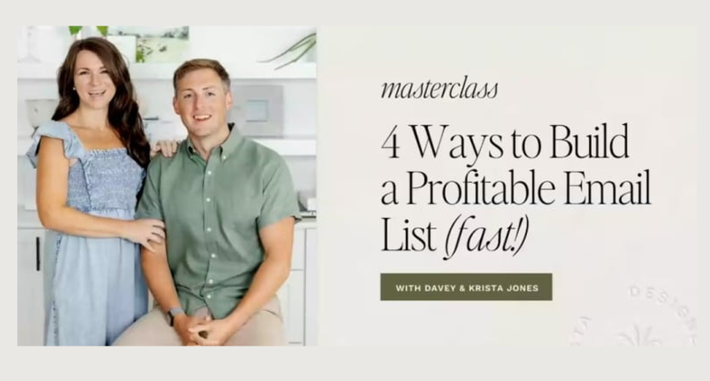 Davey and Krista – Grow a Profitable Email List Download