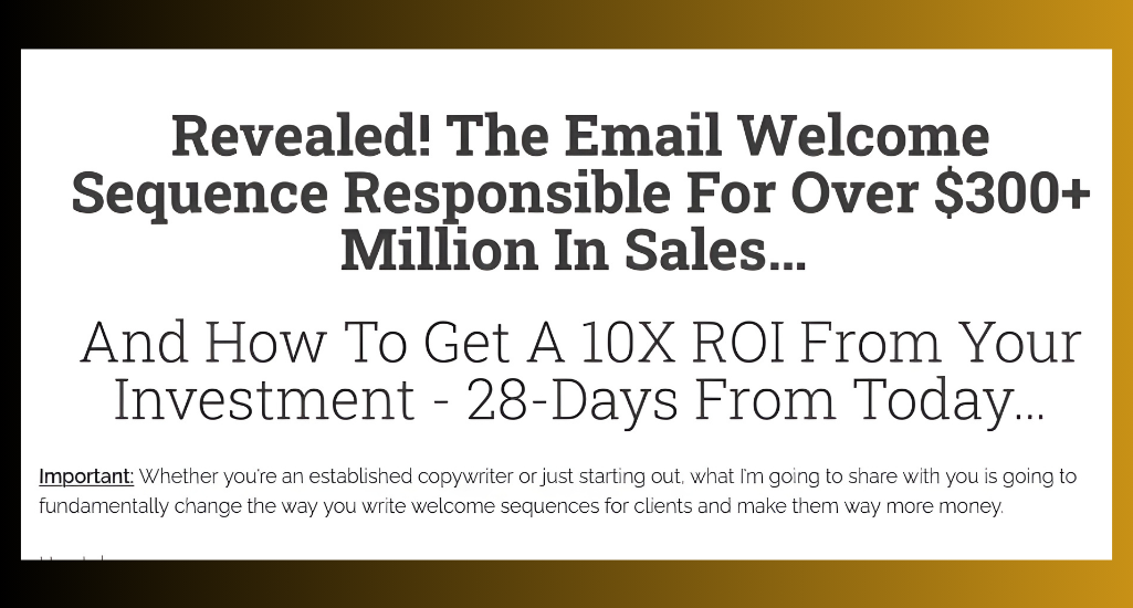 Adil Amarsi – The Email Welcome Sequence Download