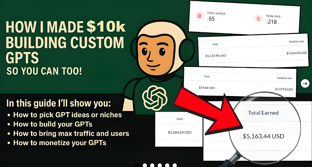 GPTs Money Blueprint – Make Money with GPTs – ChatGPT Store Monetization System Kit Download
