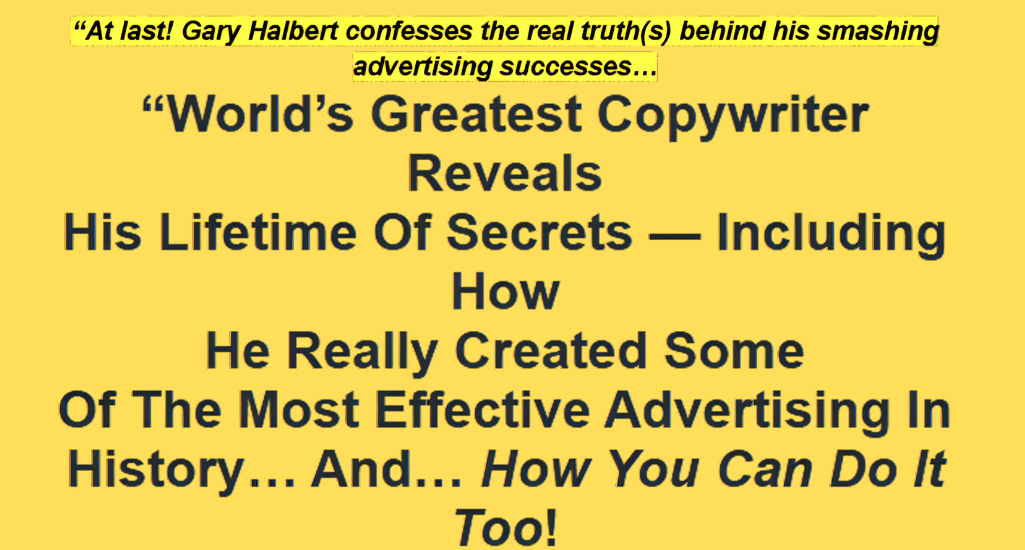 Gary Halbert – Last Seminar Download